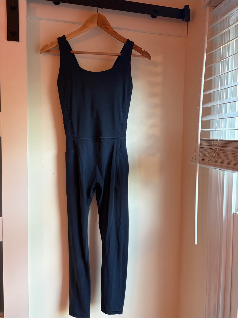 Navy Athleta Salutation Bodysuit